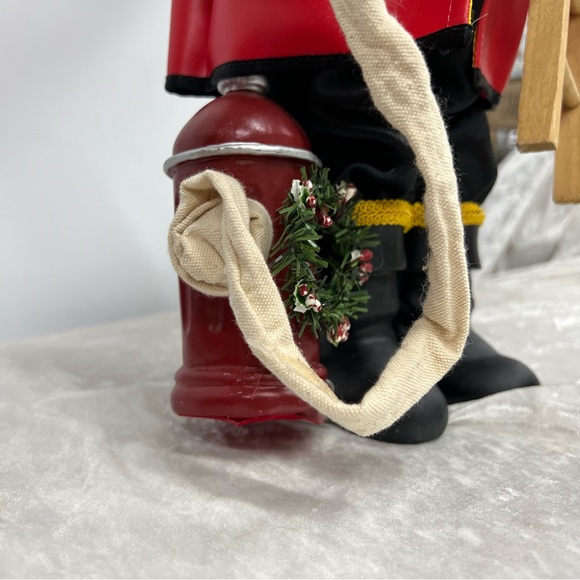 Fireman Christmas Santa Figurine Ladder Fire Hydrant Chief JC Penney - Picture 3 of 16